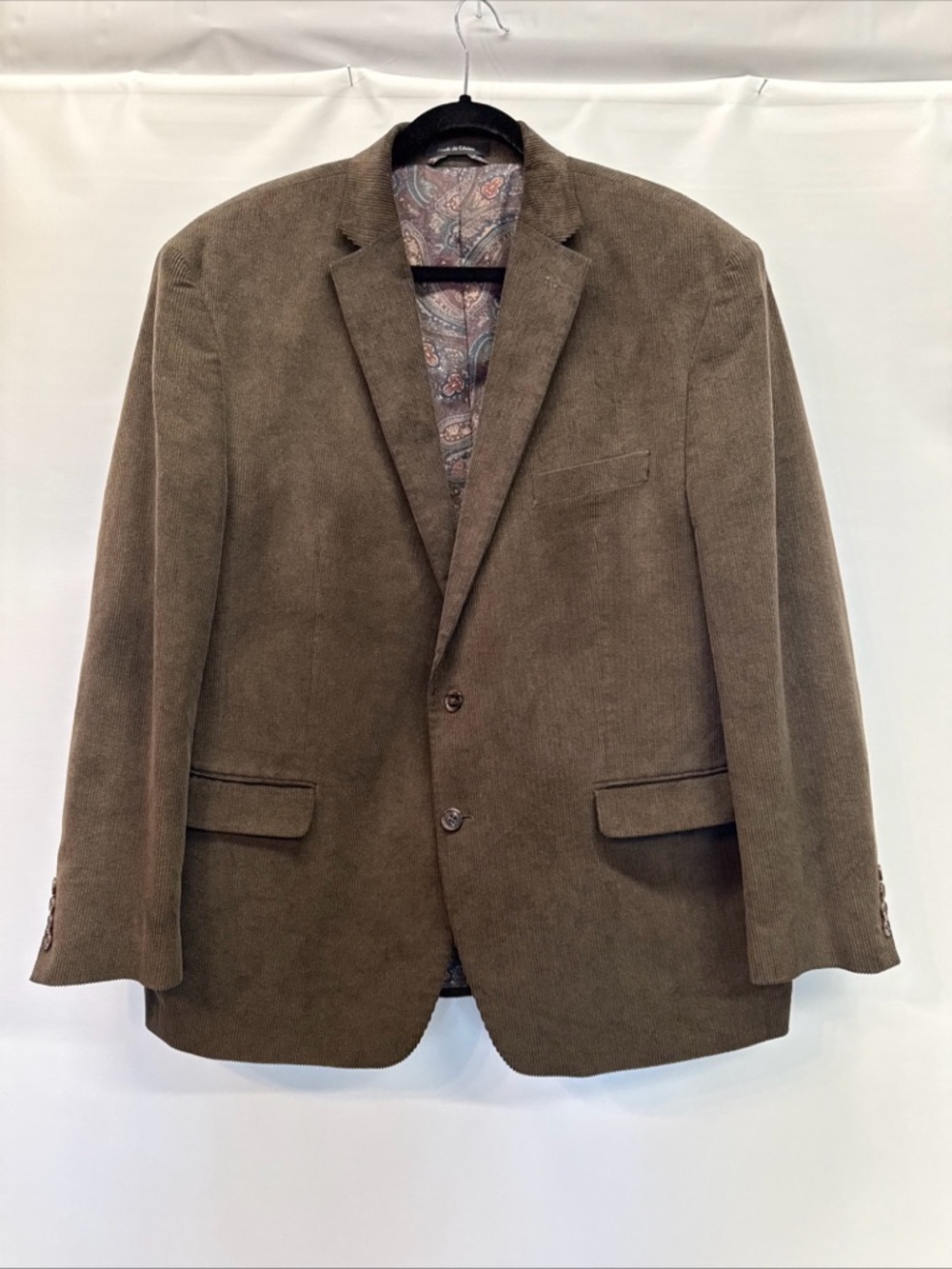 Lauren Ralph Lauren Corduroy Blazer Jacket Sport Coat Mens‎ Size 48R Brown/Khaki